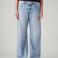 Women's Light Blue Loose Bootcut Fit High Rise Jeans - Image 4