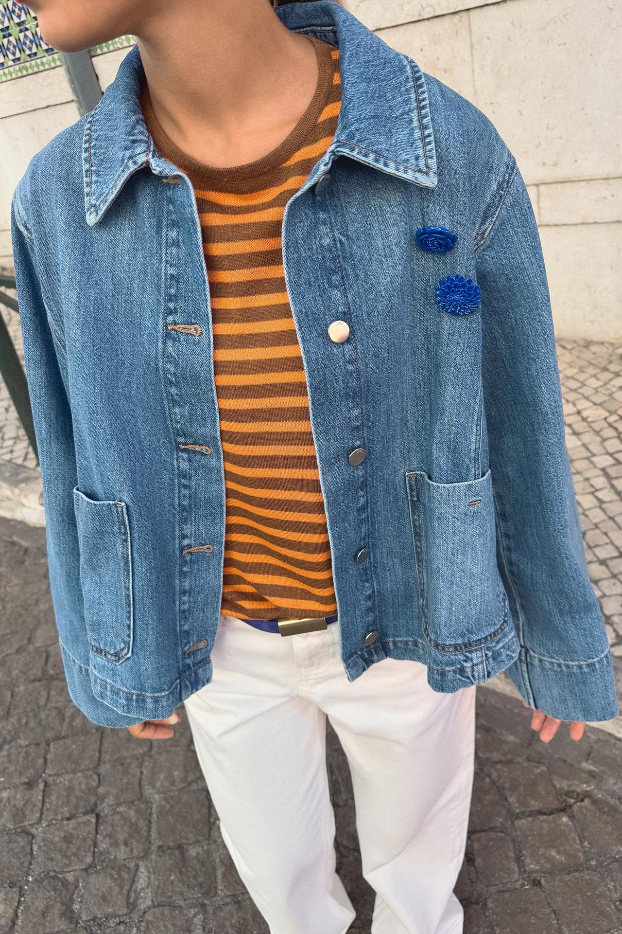 Z1975 CROPPED DENIM JACKET - Image 2