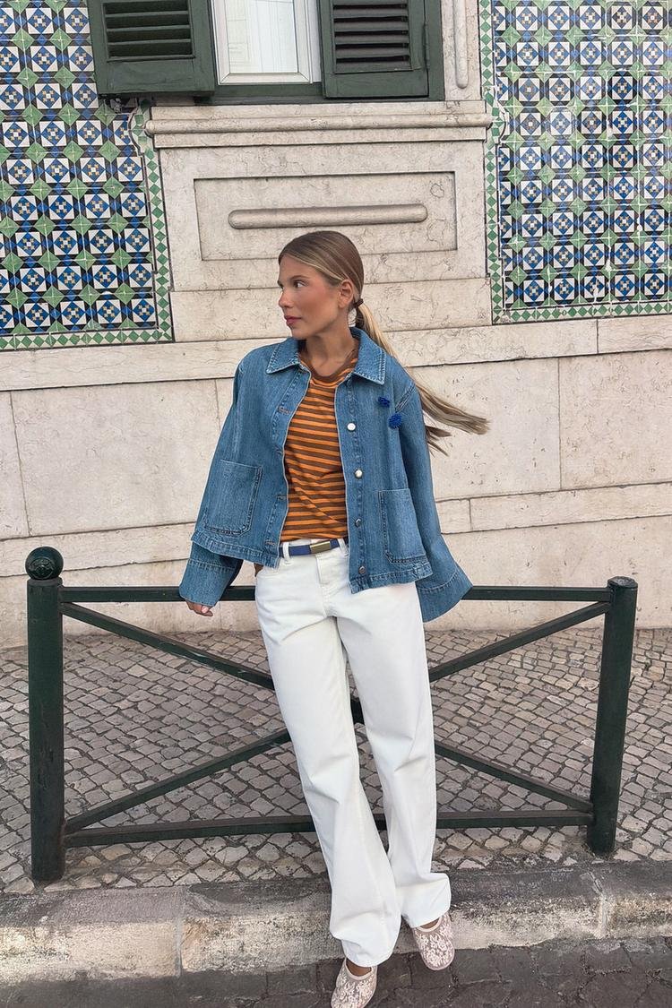 Z1975 CROPPED DENIM JACKET - Image 4