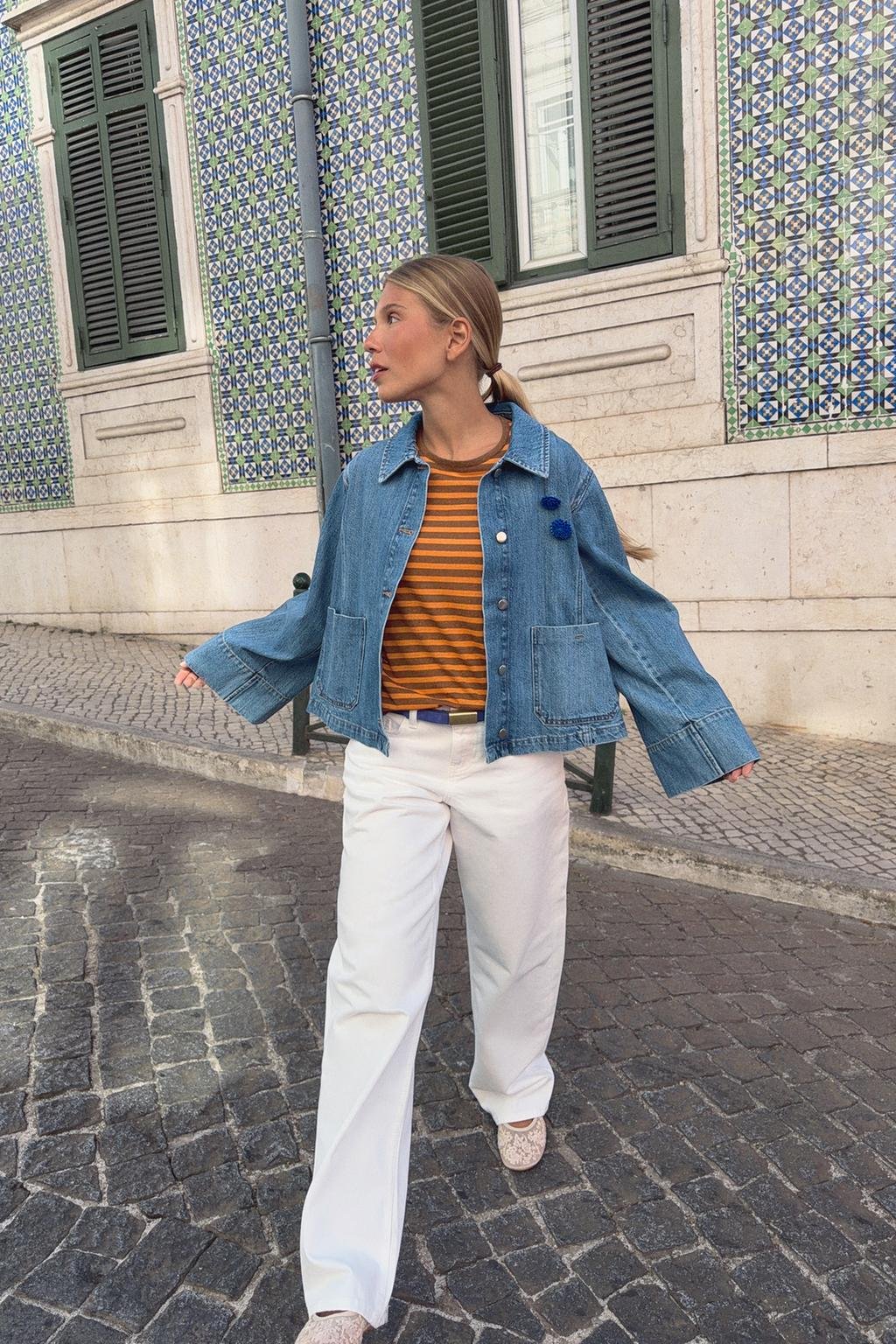 Z1975 CROPPED DENIM JACKET